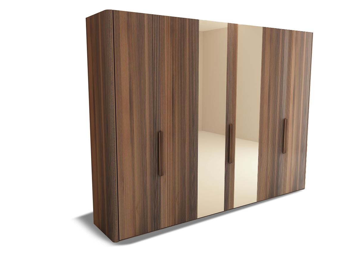 Round 6 Door Wardrobe |Modern Luxury Furniture Store in Paramus, NJ