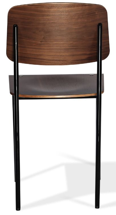 prouve_dining_chair_ _plywood_walnut_veneer_seat_back_ _black_frame