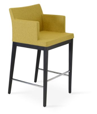 Show details for Soho Wood Bar Stool soho_wood_stool _amber_camira_wool_ downxxxx_1