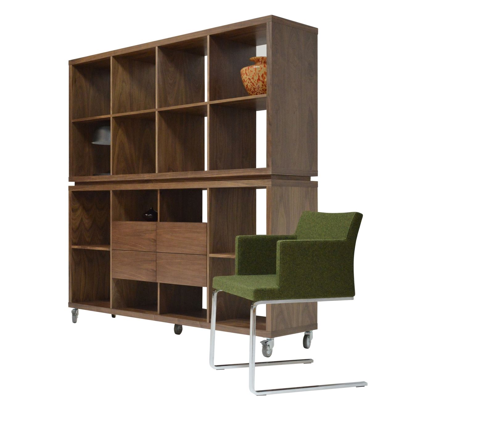 Malta Bookcase with Drawer Modern Luxury Furniture Store in Paramus, NJ