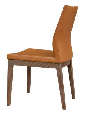 Show details for Pasha Wood Dining Chair pasha_wood_ _original_walnut_amber_vintage_leather down