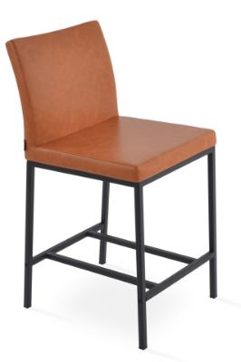 Show details for Aria Metal Bar Stool aria_counter_mddetal _black_paint _ _ppm_ _caramel_fm8003_3_
