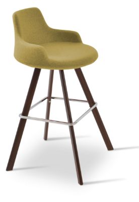 Show details for Dervish Sword Bar Stool dervish sword_bar _walnut _amber down