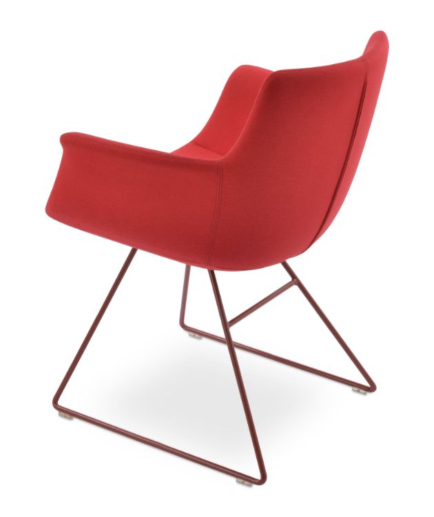 bottegall_wire_arm_chair _red_finish camira_era_fabric _red _cse06_1_