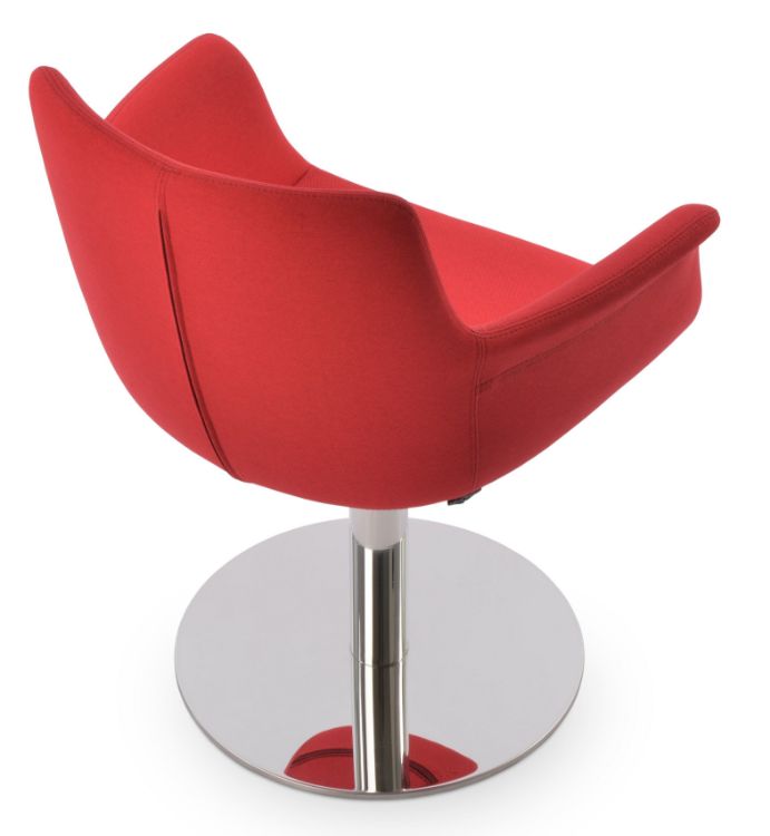 bottega_roundjj_arm_chair _ssteel_polished _bright camira_era_fabric _red _cse06_10_