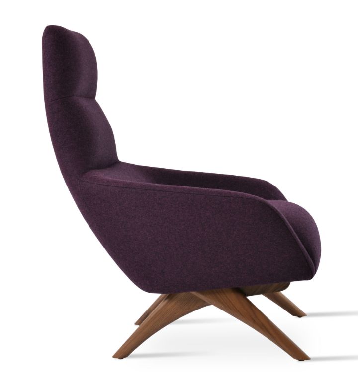 Picture of Barcelona X-Wood Lounge Chair