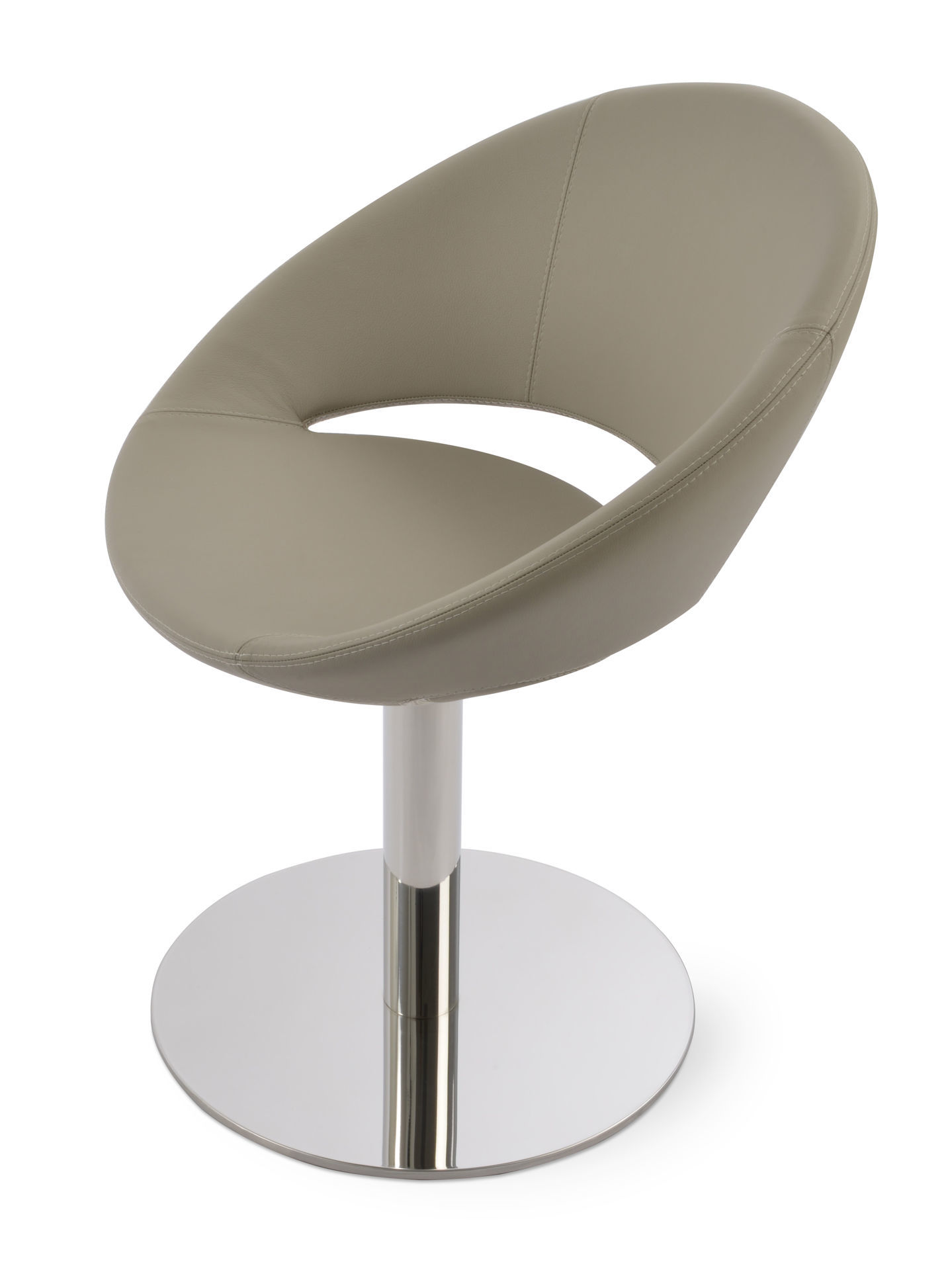 PeraDesign. Crescent Round Swivel Dining Chair