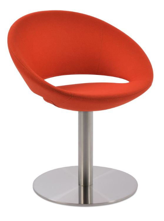 Picture of Crescent Round Swivel Dining Chair