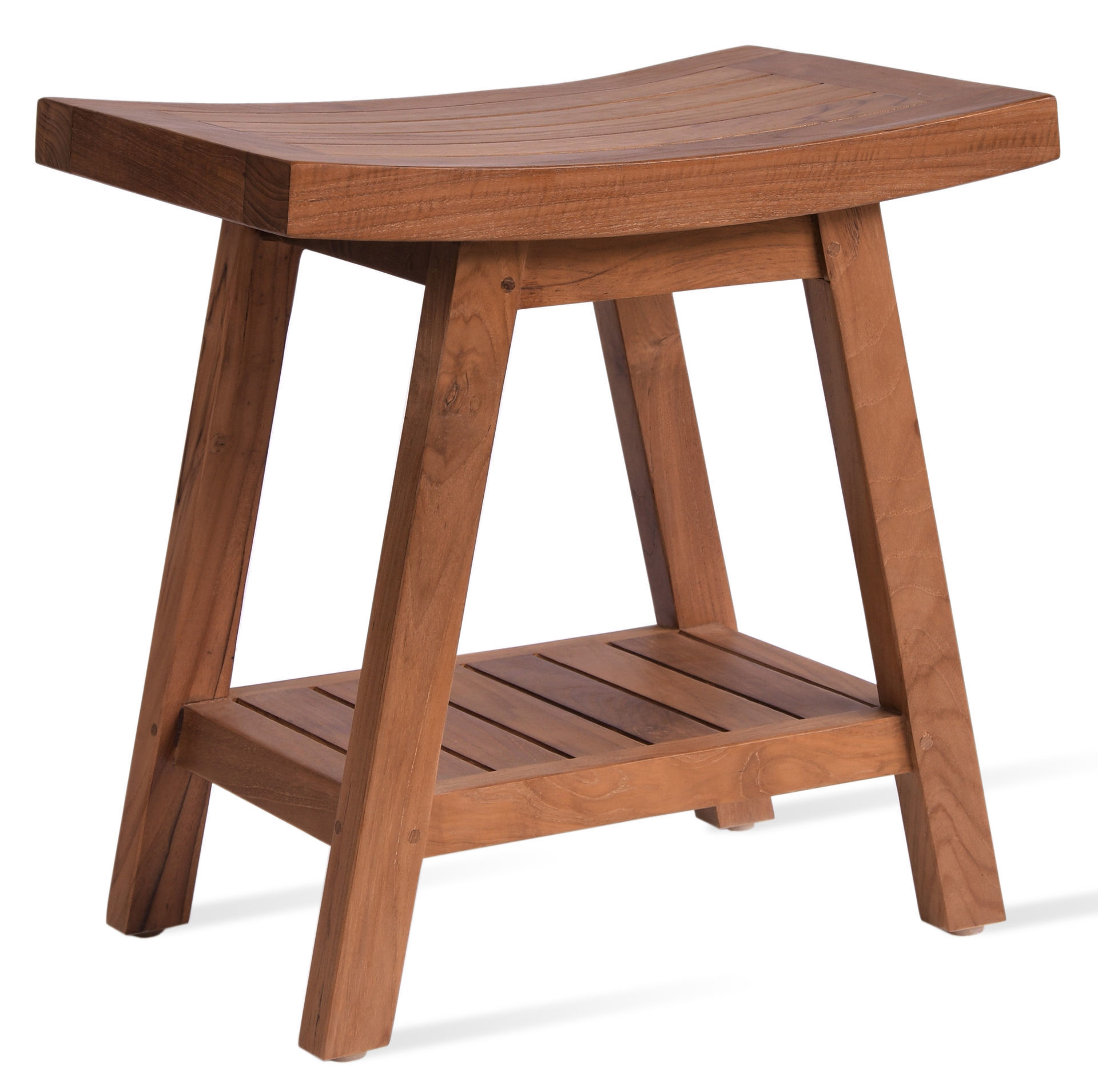 Borneo Teak Stool (Shower Bench) Modern Luxury Furniture Store in