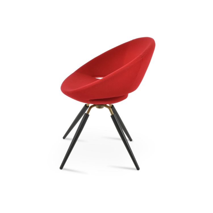 Picture of Crescent Carrot Swivel Dining Chair