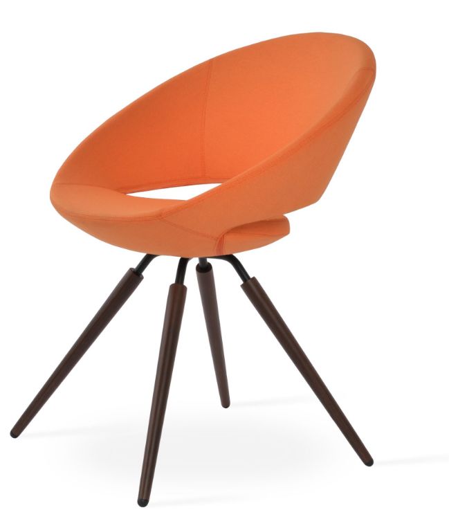 Picture of Crescent Carrot Swivel Dining Chair