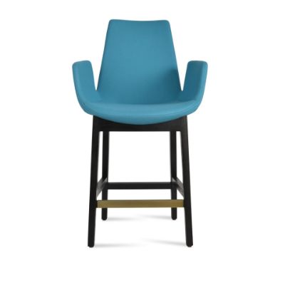 Show details for Eiffel Arm Wood Bar Stool Picture of Eiffel Arm Wood Bar Stool