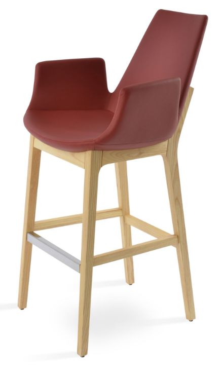 Picture of Eiffel Arm Wood Bar Stool
