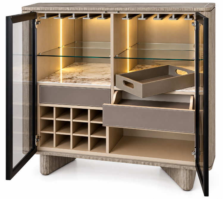 Picture of Mocha Bar Cabinet