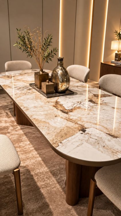 Picture of Mocha Ceramic Dining Table